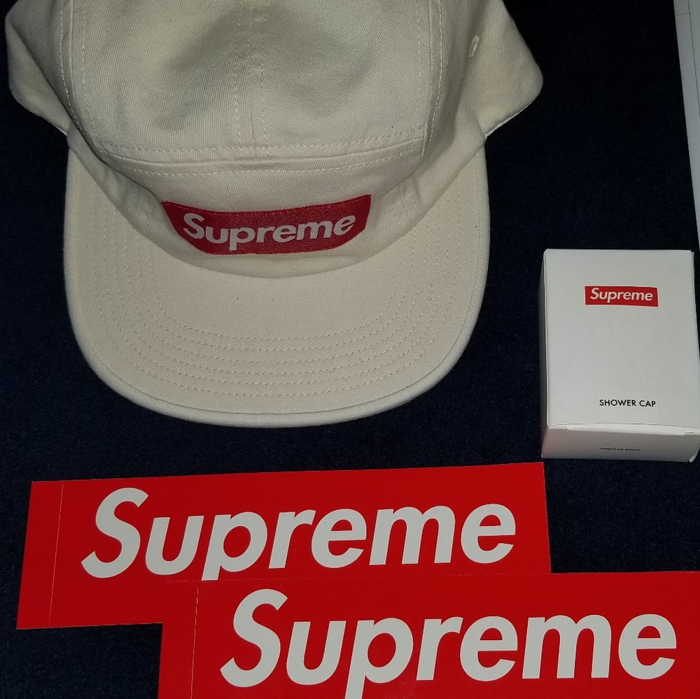 Supreme White Twill Cap 2019 Spring Collection